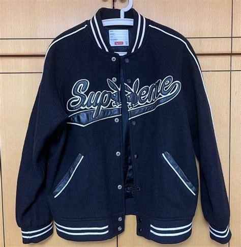 supreme playboy wool varsity